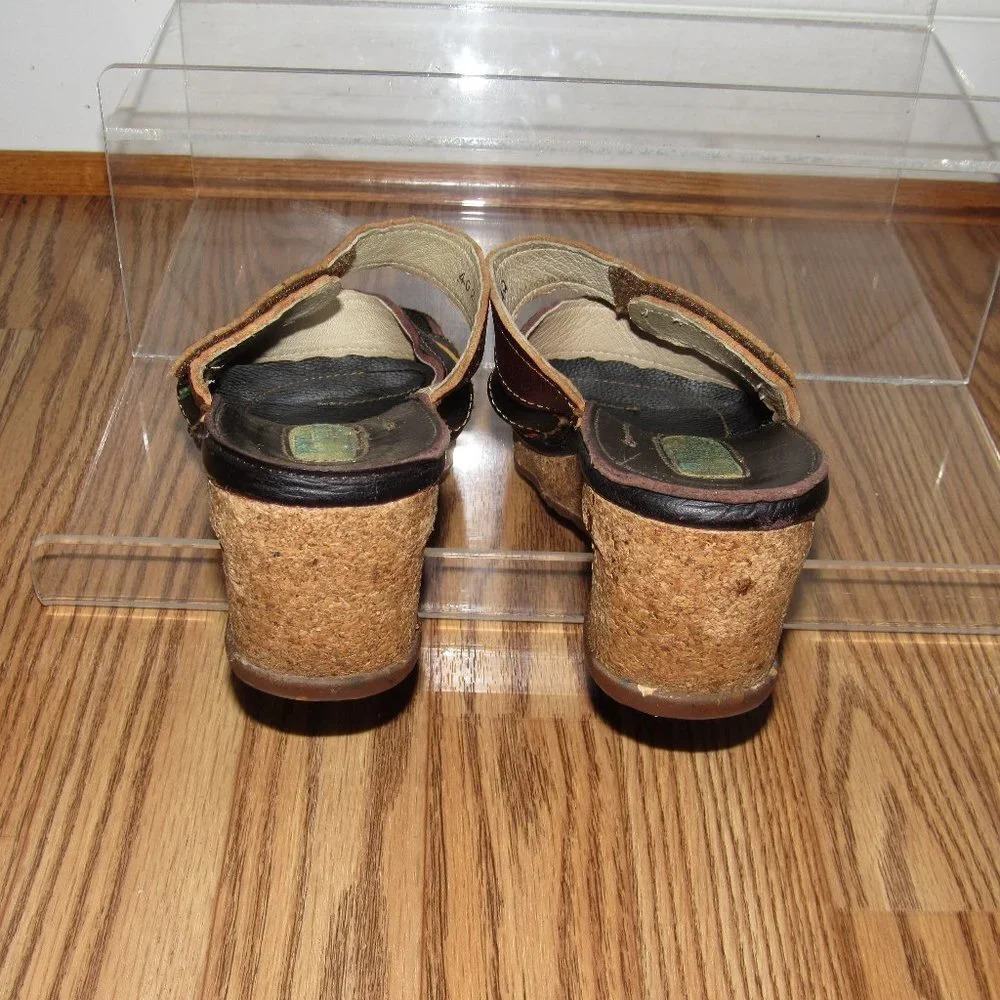 El Naturalista Wedge Slip-On Sandals Size 40/US 8 - Picture 5 of 7